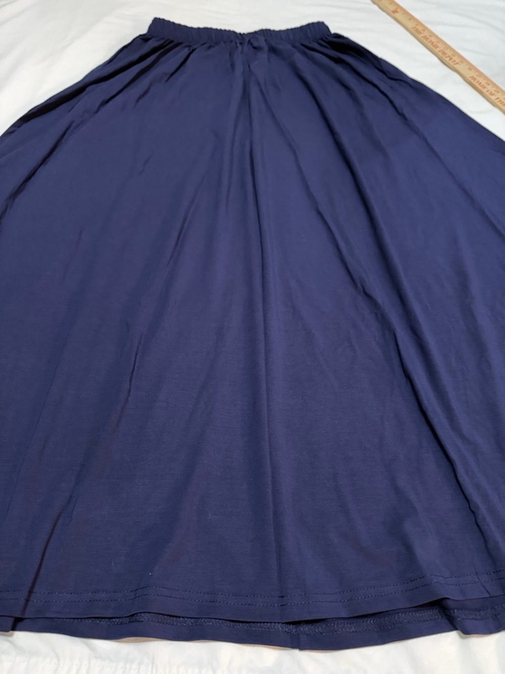 Women's Navy Elastic-Waist Maxi Skirt S/M NWT